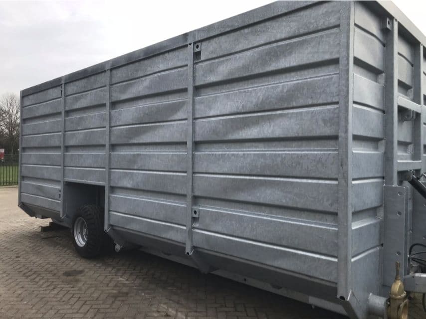 Gegalvaniseerde mestcontainer 45m3