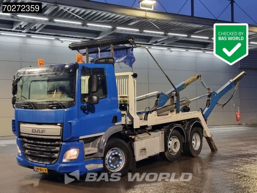 DAF CF 400 6X2 NL-Truck VDL P-18 Skiploader Lenkachse ACC Euro 6