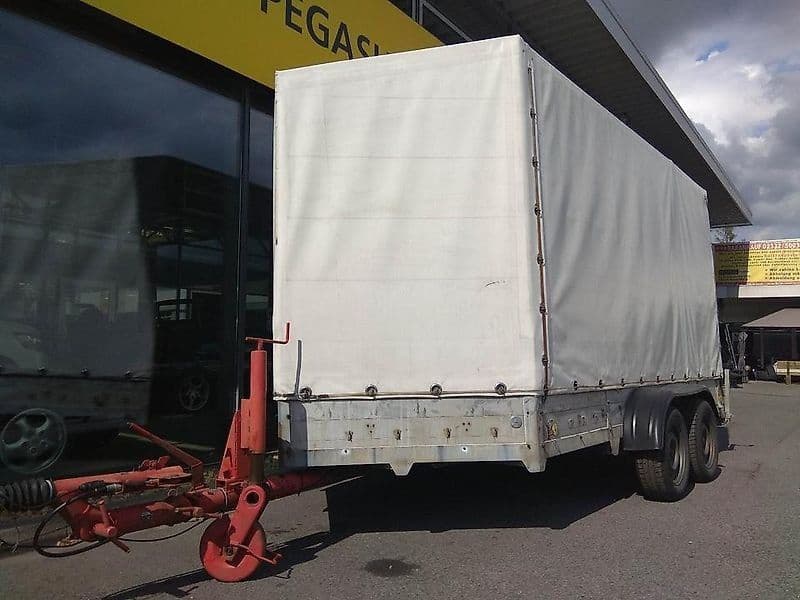 Poppe PKW-  Tieflader Plane u. Spriegel 2,5t