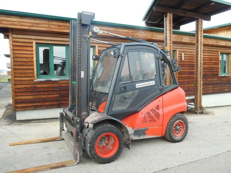 Linde H40D-02 mit Zwillingsreifen + SS + Kabine