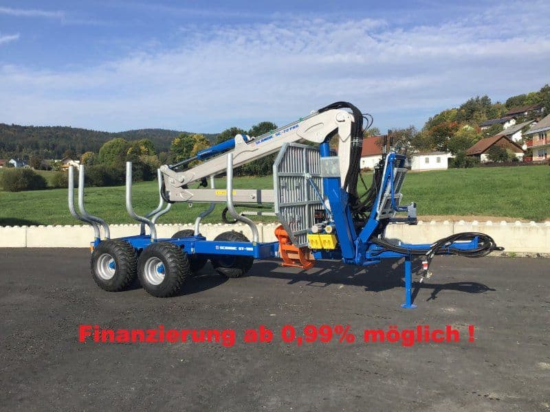Scandic ST-10S Rückewagen 13t 7,9m Kran 850kg Hubkraft Druckluft