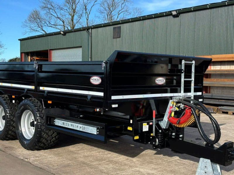 16T entrepenørvogn med nedfoldbare sider