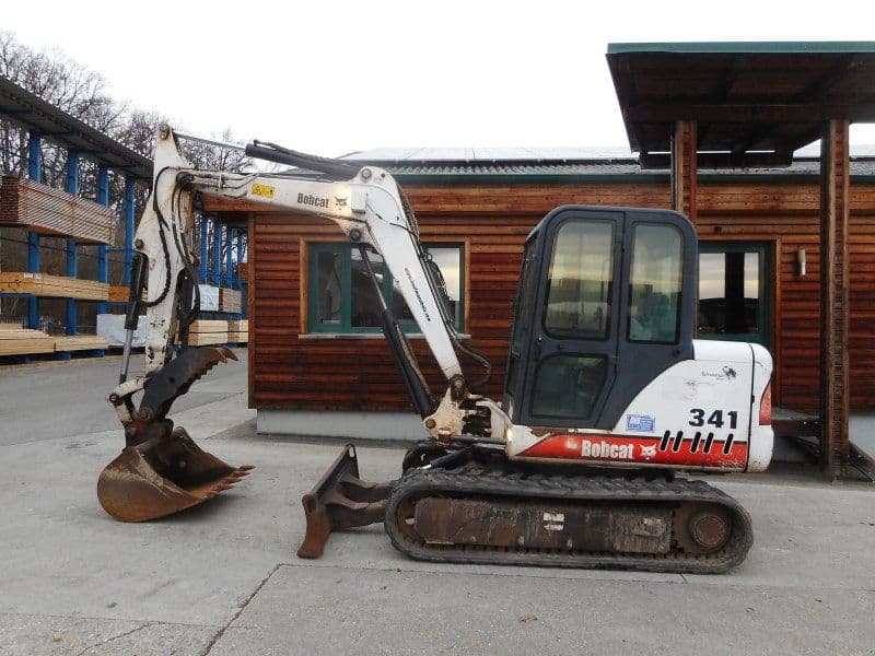 Bobcat 341 D ( 5.300kg ) SW + Schaufel + hydr. Niederha