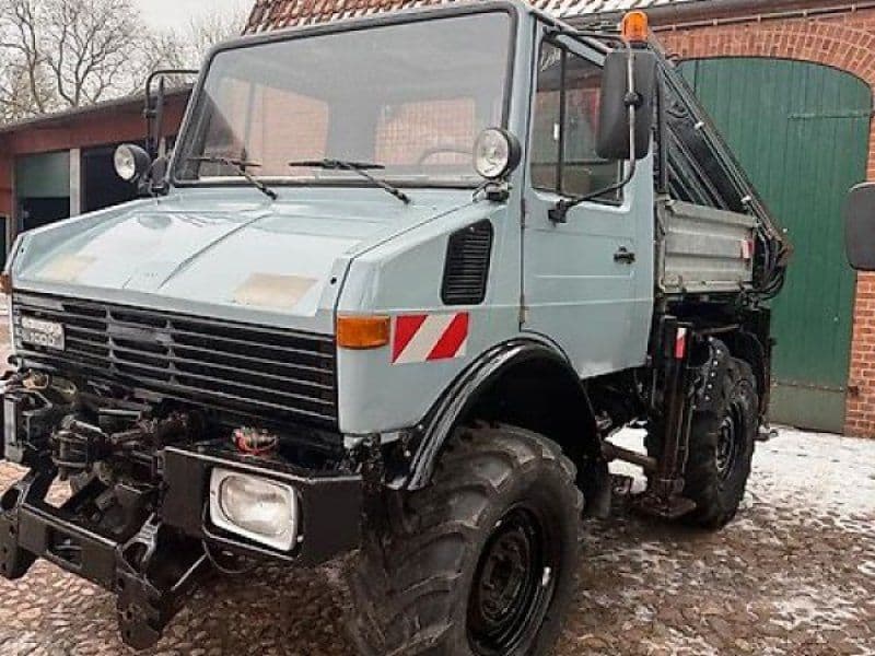 Mercedes-Benz U1000 Kran Atlas Zapfwelle 60 Km/h Ackerstolle