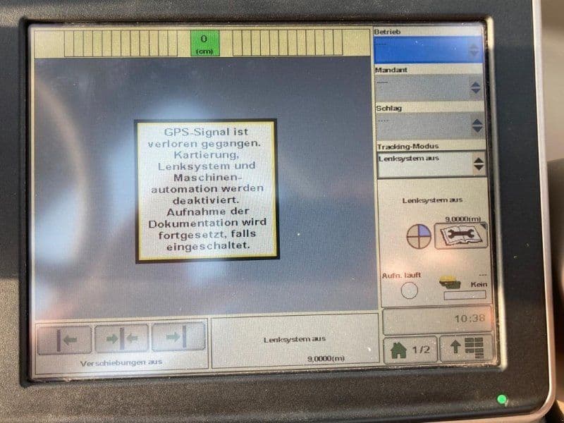 John Deere Display 2630 GS mit AutoTrac Aktivierung