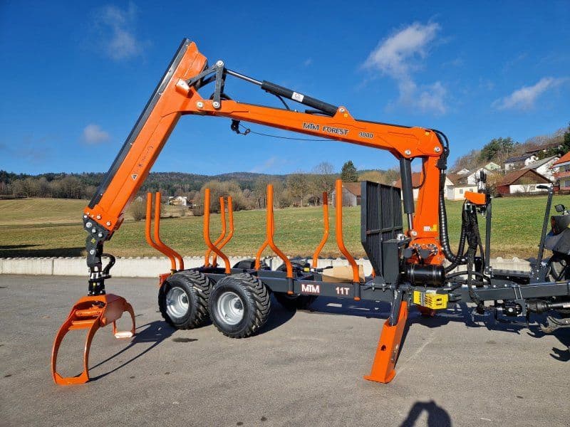 MTM 11T 11to Rückewagen 9,8m Kran Druckluft Kranwinde Eigenölversorg