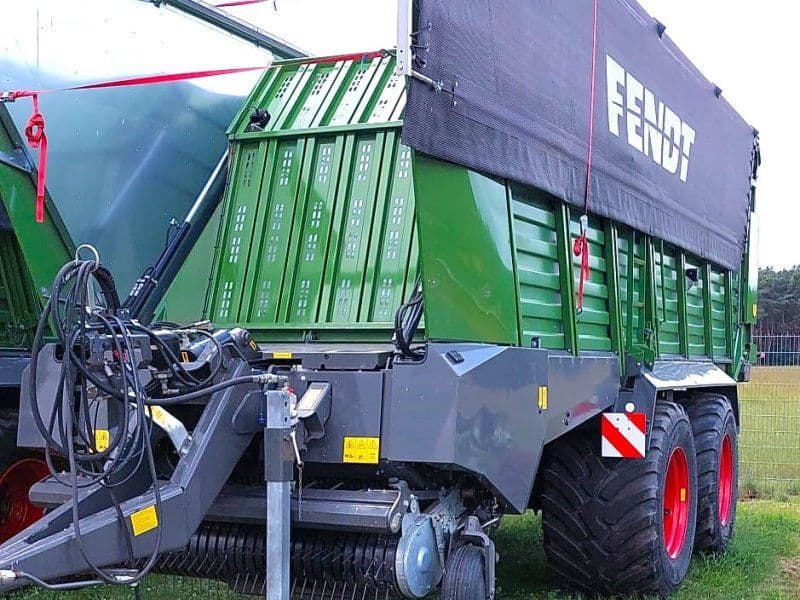 Fendt Tigo 75 VR  und unbenutzt 800-er Bereifung, Laderaumabdecku
