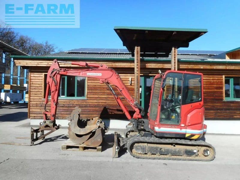 Kobelco sk55srx-6 ( 5.100kg ) 4 löffel + palettengabel