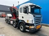 Scania R 420 8X2, EURO 3, Fassi, JIP, 150.000 KG - Afbeelding 4