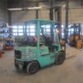 Mitsubishi FG25, heftruck LPG-gas, duplomast, side shift. - Afbeelding 2