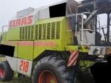 Claas Dominator 218 Mega Brandschaden. Standort nähe Regensburg - Afbeelding 1