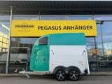 Humbaur Pegasus 2 Pferde  2,4t. D/S Klappe Panorama - Afbeelding 1