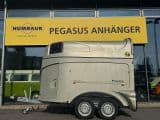 Humbaur Pegasus 2-Pferde Aluboden Vollpoly 2,4t. Sattelka - Afbeelding 1