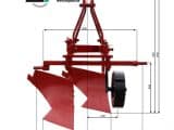 Beetpflug Zweischarpflug 27 cm Gewicht: 115kg - Afbeelding 3