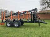 BMF 17 t. skovvogn med 9 m. kran - Afbeelding 1