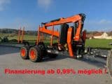 MTM 17T 17to 9,80m Kran Forwarder Rungen Druckluft Dpelrohrrahmen - Afbeelding 1