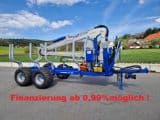 Scandic ST-10D Rückewagen 13t 7,9m Kran 850kg Hubkraft Druckluft - Afbeelding 1