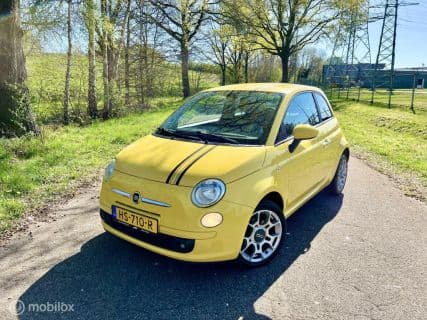 Fiat 500 1.4 Sport Geel Leder Elek.r Airco ✔️