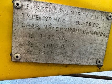Niftylift 120HDC