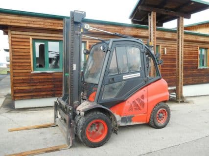 Linde H40D-02 mit Zwillingsreifen + SS + Kabine