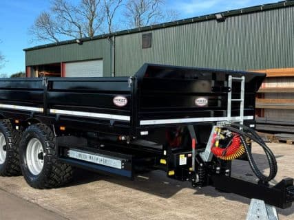 16T entrepenørvogn med nedfoldbare sider