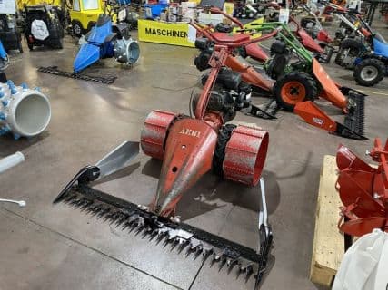 Aebi AM 9 mit Fingerbalken 150cm und Gitterräder