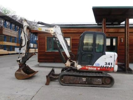 Bobcat 341 d ( 5.300kg ) sw + schaufel + hydr. niederha