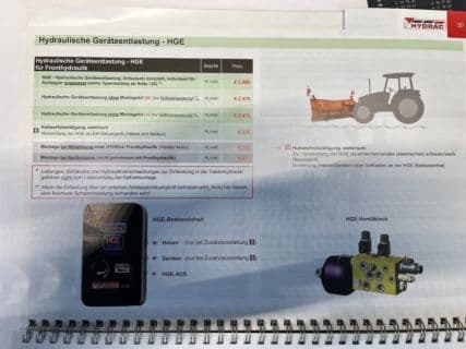 Hydrac Elektronische Fronthubwerksregelung zu Steyr Plu