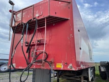 Abschiebewagen Schubbodenanhänger Knappen 60m³