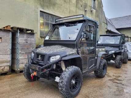 Hisun Sector E1 Elektro UTV Kabine + Heizung + Arbeitsscheinwerfer Pak