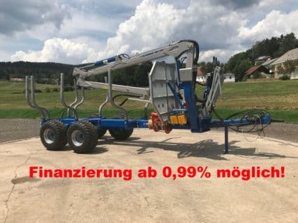 Scandic ST-10S Rückewagen 13t 7,9m Kran 550kg Hubkraft Druckluft