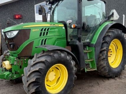 John Deere 6125R KUN 3481 TIMER!! AUTOPOWER, FRONTLIFT, FRONT PTO