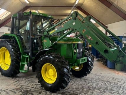 John Deere 6600 med Hauer POM S130 frontlæsser