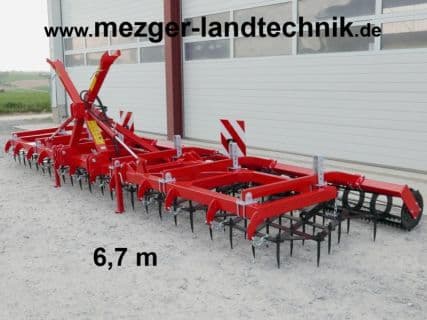 AX Ackerge mit Walze, Spitzzahnge 6,7 m (Lagergerät)