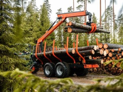 MTM Rückewagen 10-17 Tonnen, 6,6m-9m Forstkran