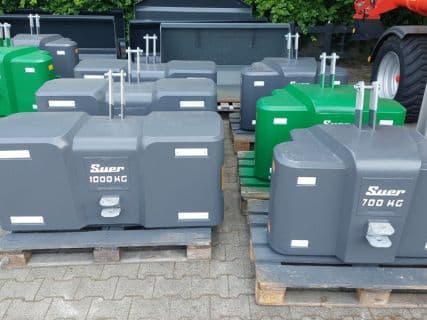 Suer 1000 kg 700 kg 400 kg Betongewicht Gewicht