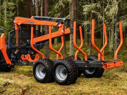 MTM 12 T Rückewagen mit 7300 Kran