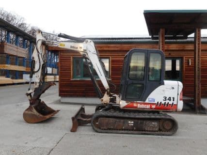 Bobcat 341 D ( 5.300kg ) SW + Schaufel + hydr. Niederha